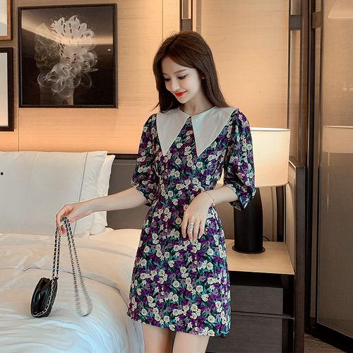 网红碎花连衣裙夏装图片,网红穿搭新风尚